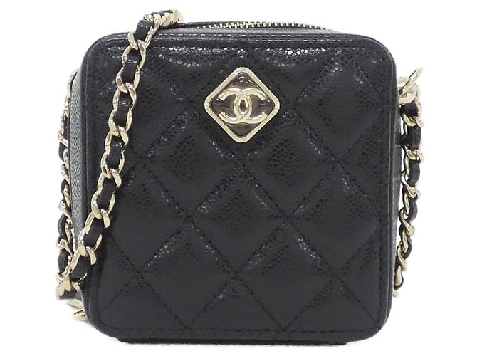 Bolsa Chanel AP2852 em couro de bezerro granulado Preto
