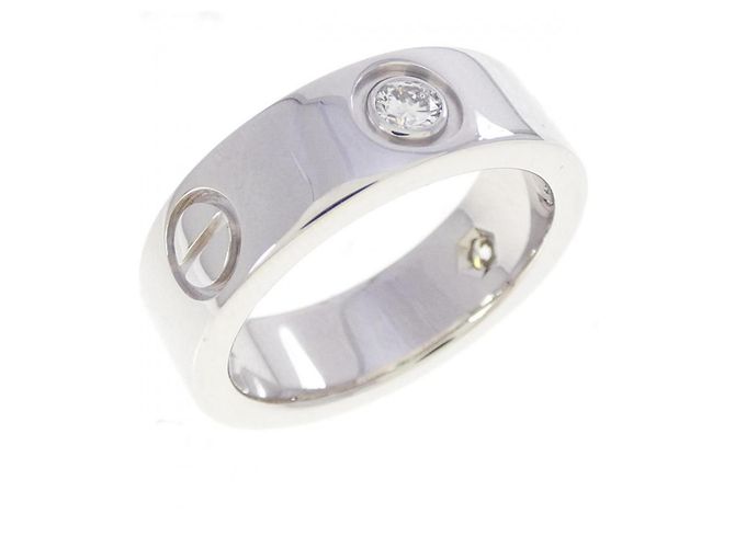 Cartier Love Ring mit halbem Diamanten