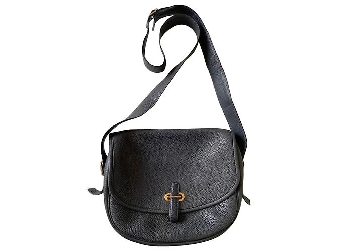 Balle de Golf Hermès Borsa Golf Ball Pelle Nera Nero
