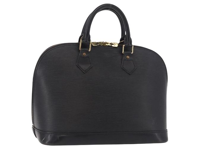 LOUIS VUITTON Epi Alma Handtasche Noir Black M52142 LV Auth 184331A Schwarz