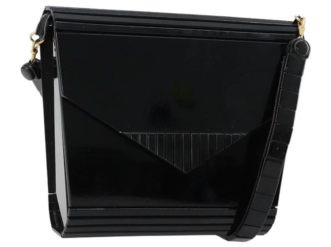 Borsa a tracolla Gianni Versace in plastica Nero Auth bs35208