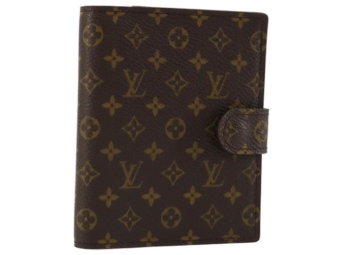 LOUIS VUITTON Monogram Agenda Mini Day Planner Cover R20007 LV Auth 183497V
