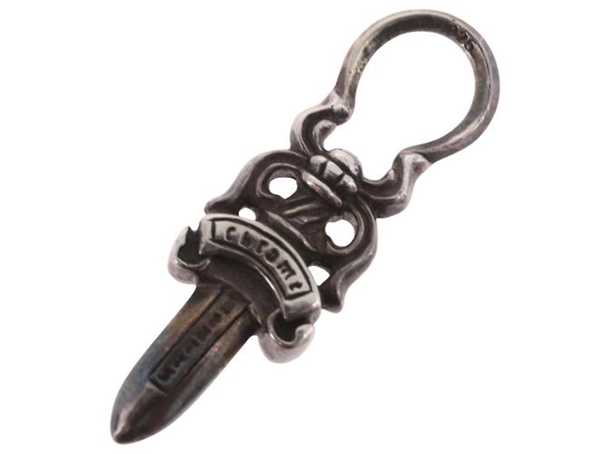 Chrome Hearts Dolch Anhänger Charm Top Ag925 Silver Auth 184243M Silber