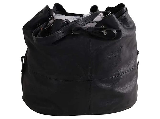 Jerome Dreyfuss Bolso tote de cuero negro