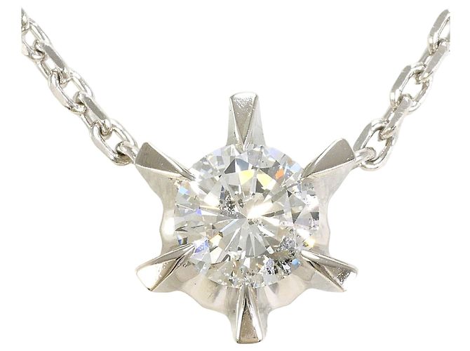 Autre Marque PT850 Platin-Halskette mit Diamant