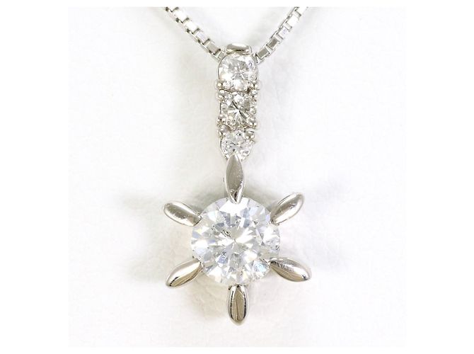 Autre Marque PT900 Platin-Diamant-Halskette