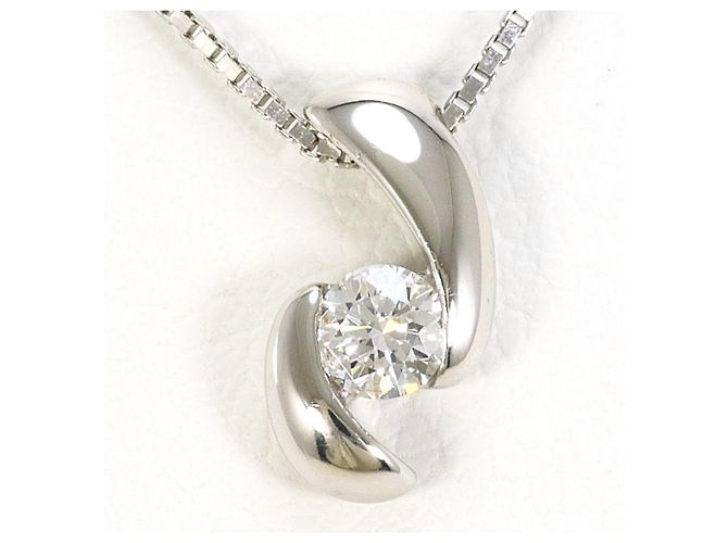 Autre Marque PT900 / PT850 Platin-Halskette mit Diamant