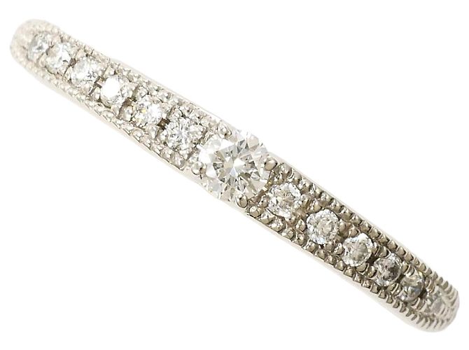 Autre Marque Platinring mit Diamant