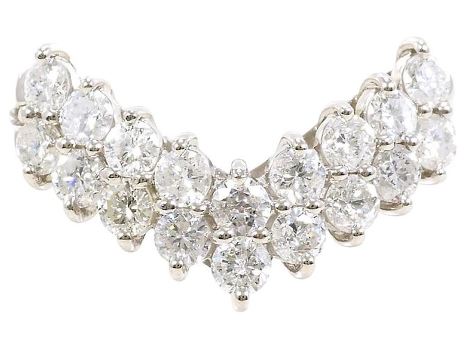 Autre Marque Platin-Diamant-Ring 