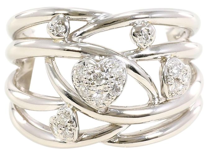 Autre Marque Platinring mit Diamant