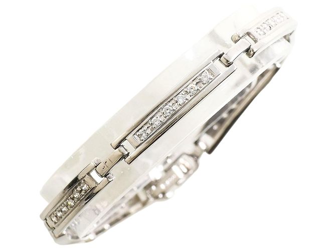 Autre Marque Platin-Charm-Armband mit Diamanten