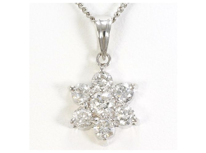 Autre Marque PT850 Platin-Halskette mit Diamant