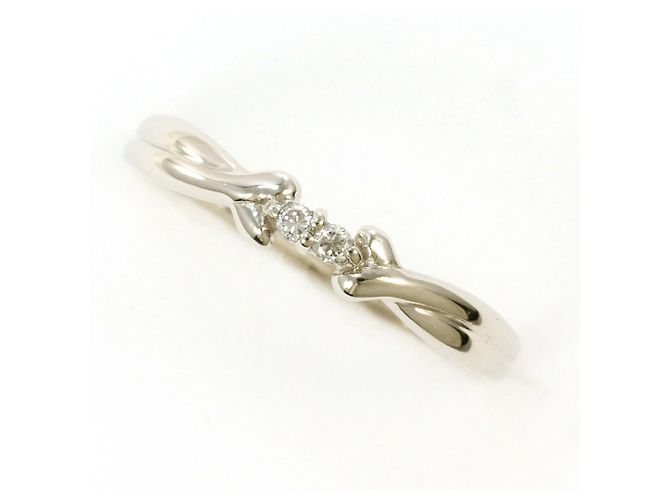 Autre Marque PT900 Platinring mit Diamant