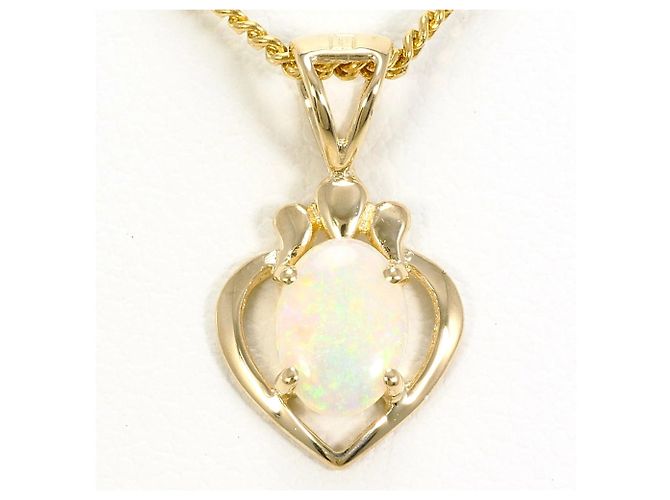 Autre Marque Collana in oro giallo 14K con opale D'oro