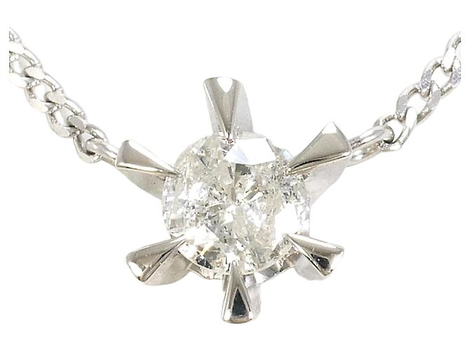 Autre Marque PT850 Platin-Halskette mit Diamant