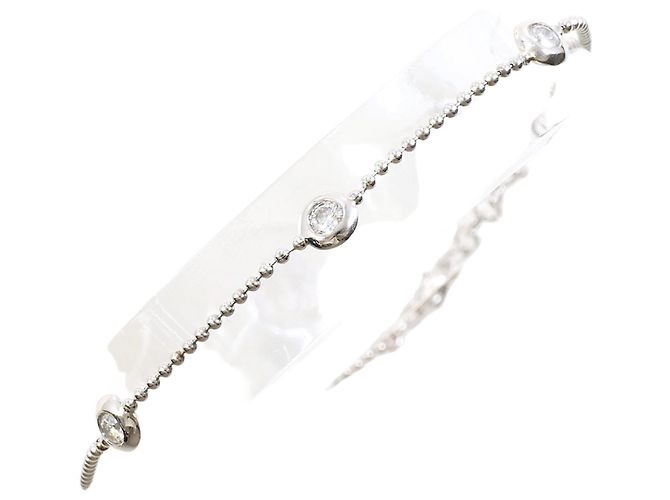 Autre Marque PT850 Platin-Charm-Armband mit Diamant