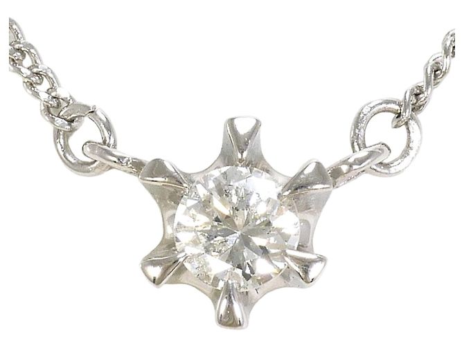Autre Marque PT850 Platin-Halskette mit Diamant