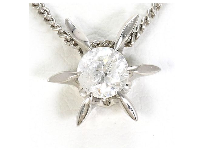 Autre Marque Collar de platino PT850 con diamante