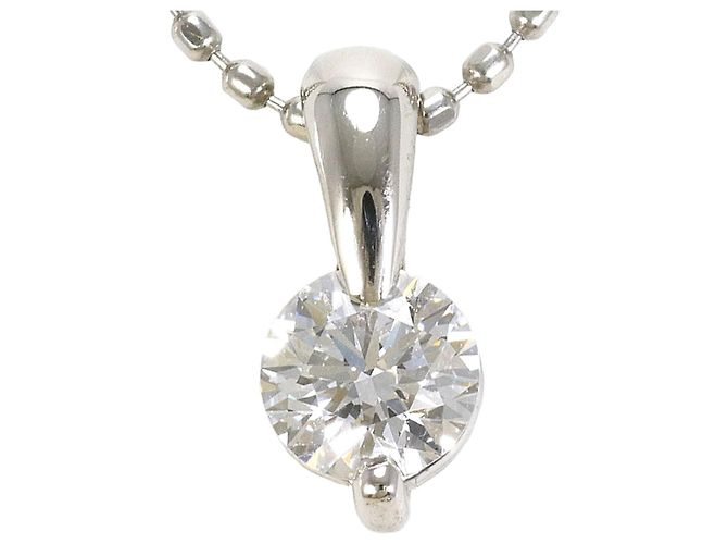 Autre Marque Platin-Diamant-Halskette