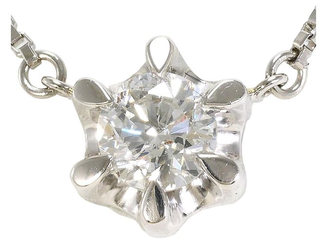 Autre Marque PT850 Platin-Halskette mit Diamant