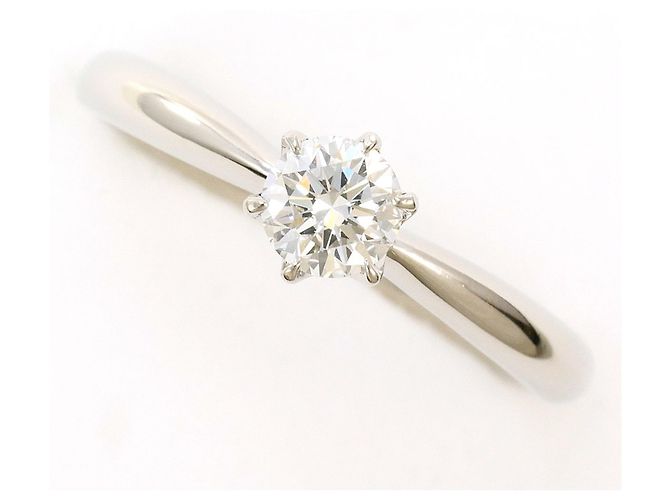 Autre Marque PT1000 Platinring mit Diamant