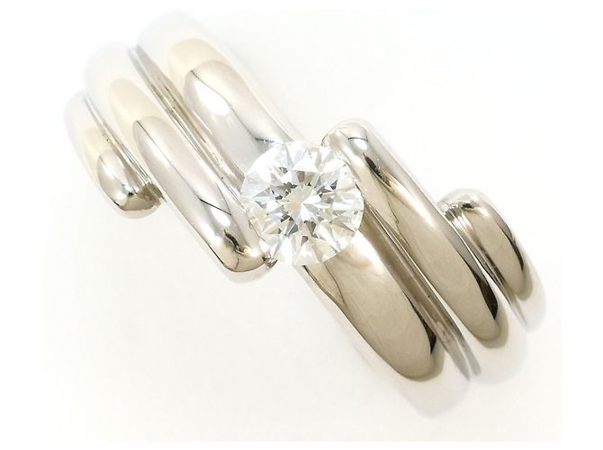 Autre Marque Platinring mit Diamant 