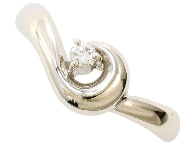 Autre Marque PT900 Platinring mit Diamant