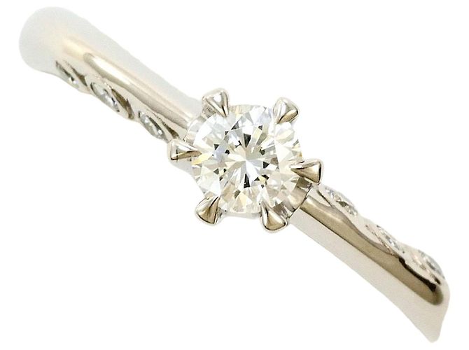 Autre Marque Platinring mit Diamant