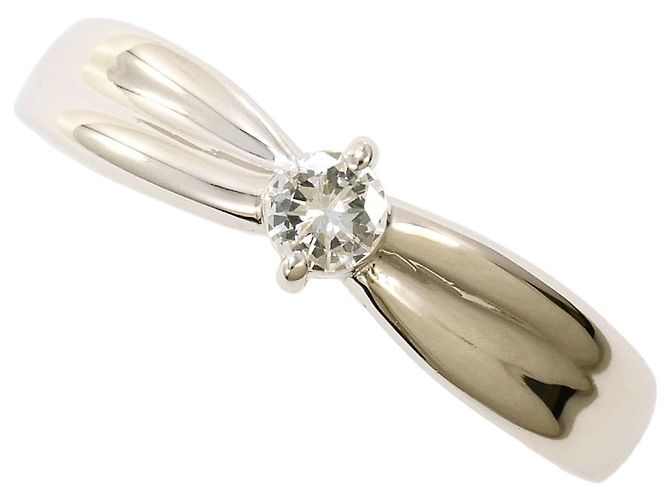 Autre Marque PT900 Platinring mit Diamant