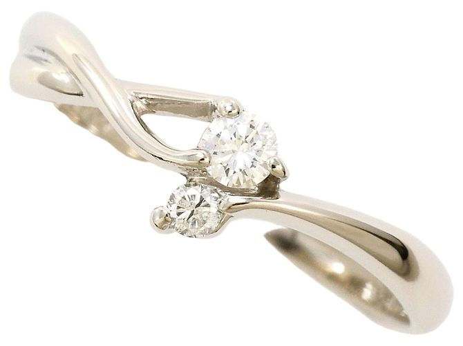 Autre Marque Platin-Diamant-Ring 