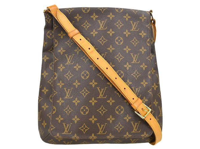 Borsa Musette Salsa Louis Vuitton in Canvas Monogram GM Marrone