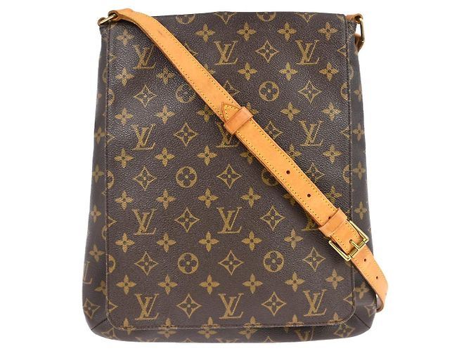 Borsa Musette Salsa Louis Vuitton in Canvas Monogram GM Marrone
