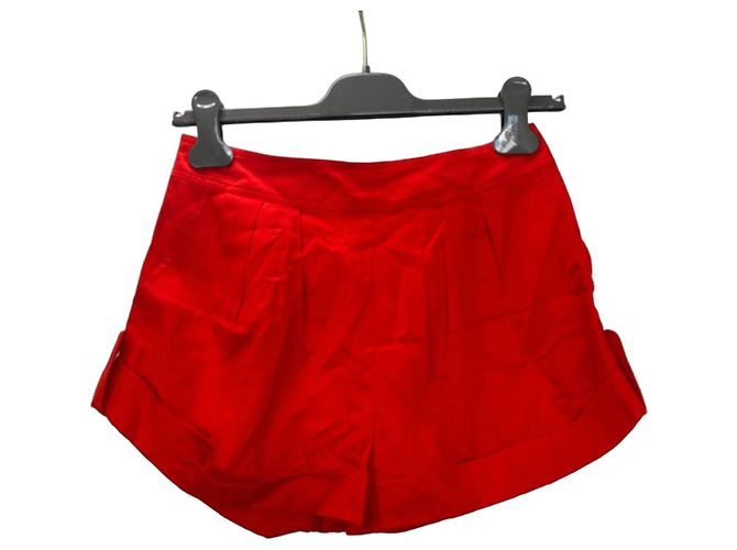Short Eres de algodón rojo Roja 