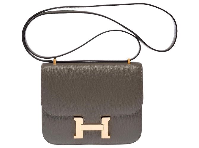 Hermès Borsa HERMES Constance in Pelle Grigia - 103629 Grigio