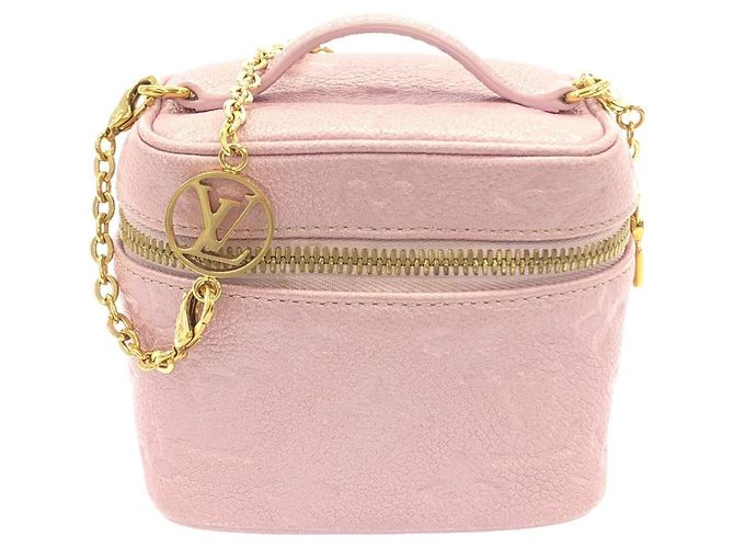 Louis Vuitton Monogram Empreinte Micro Vanity Handtasche Lila