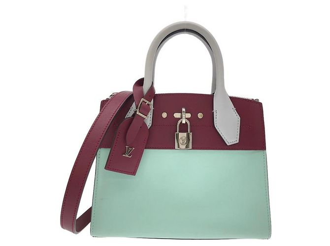 Borsa Louis Vuitton City Steamer Mini Argento Verde