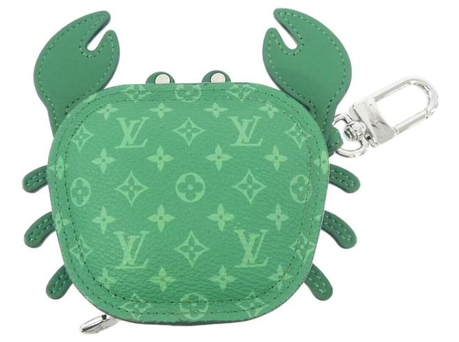 Louis Vuitton Monogram Accessoire Taschenanhänger Hellgrün