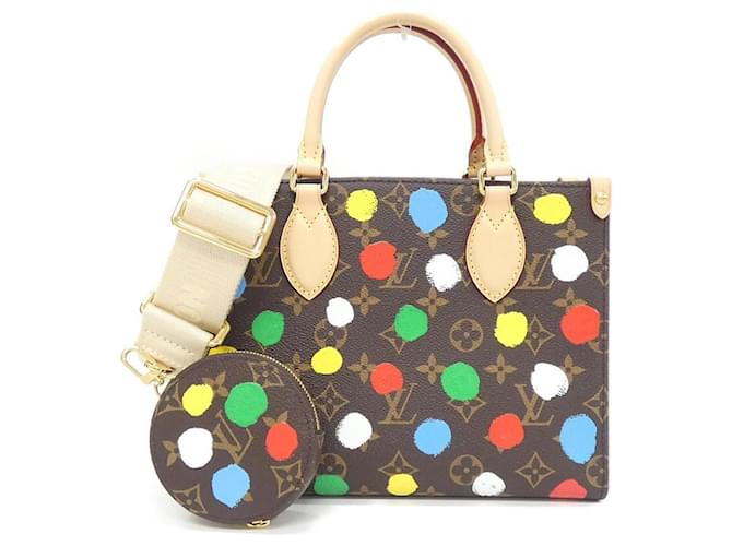 Louis Vuitton Monogram OnTheGo PM Handbag Brown 