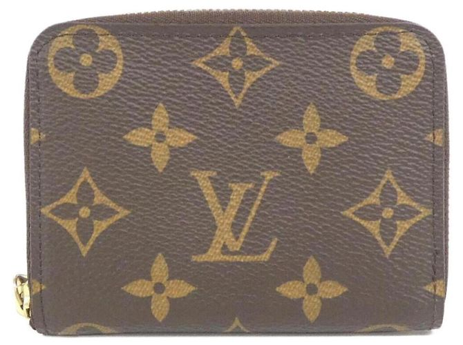 Monedero Monogram Zippy Louis Vuitton Castaño