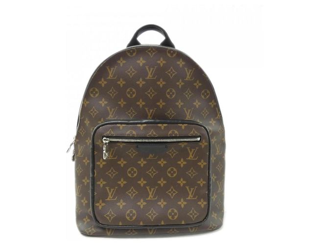 Sac à dos Louis Vuitton Monogram Macassar Josh Marron