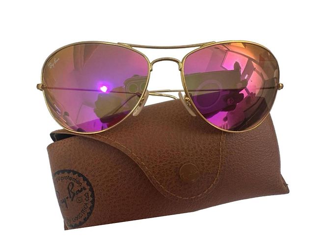 Ray-Ban Aviator Occhiali da Sole D'oro