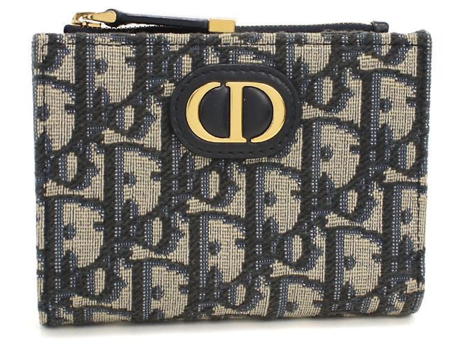 Portafoglio Bi-fold Christian Dior Blu navy