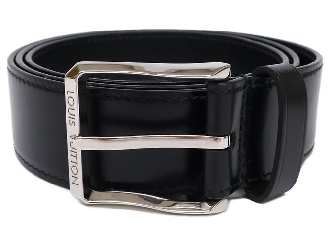 Louis Vuitton M0614 Leather Belt Black