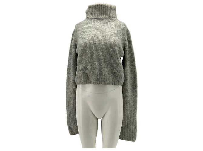 & Other Stories Grauer Wollpullover S 