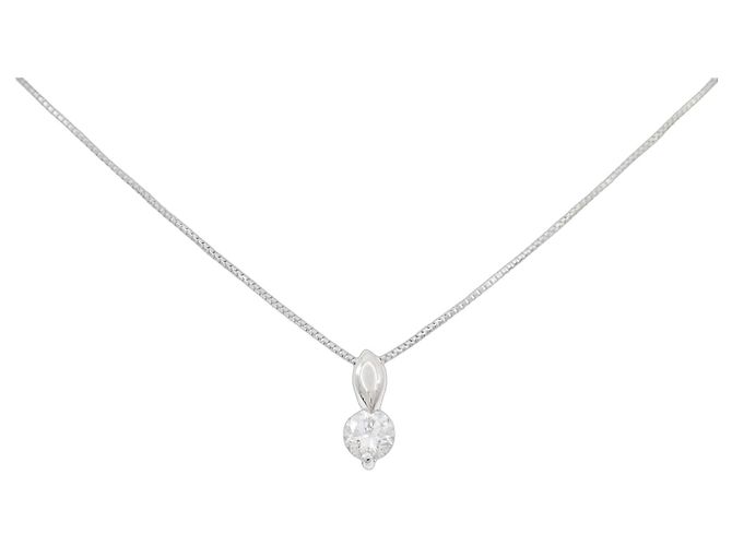Autre Marque Collana in platino Pt900/Pt850 e diamante Argento
