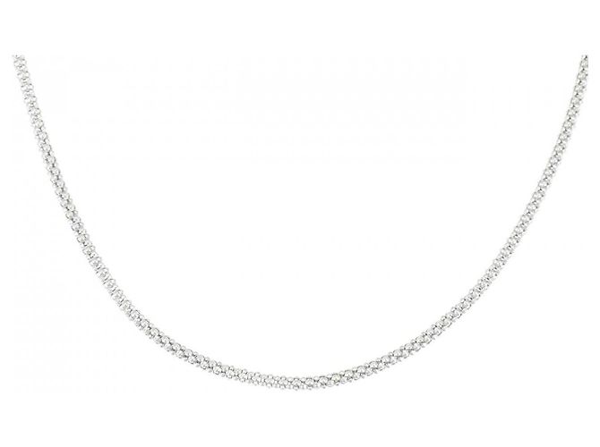 Autre Marque Collar de oro blanco Au750 Plata