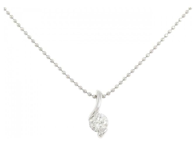 Autre Marque PT900 PT850 Diamant Halskette Silber