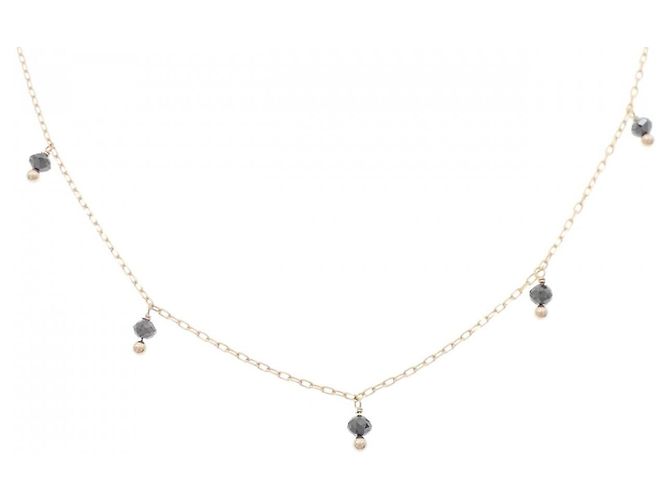 Autre Marque Collana in oro Au750 e diamanti Rosa