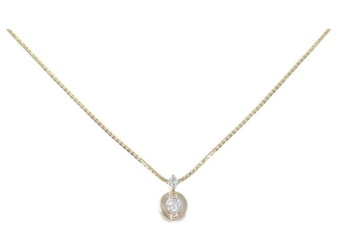 Autre Marque Collar de Diamante Au750 Dorado