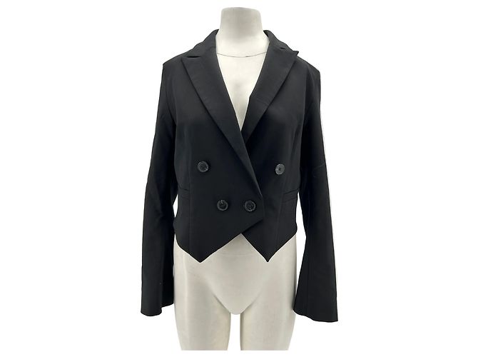 Ba&Sh Crop-Blazer schwarz